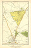BARNET. Monken Hadley Wrotham Park Kitts End Dancer's Hill Ganwick Cnr 1933 map