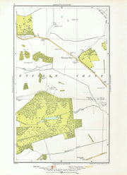 ENFIELD CHASE. Botany Bay Trent Park Southgate East Barnet 1933 old map