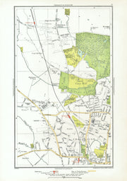 ENFIELD. Clay Hill Chase Side Gordon Hill Crews Hill Brigadier Hill 1933 map