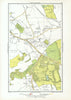 HERTS. Busheyheath Caldecote Hill Clay Hill Little Bushey Stanmore Cmn 1933 map