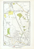 LONDON. Edgware Bury New Edgware Stone Grove Upper Hale 1933 old vintage map