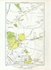LONDON. Arkley Barnet Gate Highwood Hill Mill Hill 1933 old vintage map chart