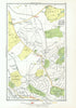 LONDON. Southgate New Southgate Arnos Grove West Enfield 1933 old vintage map