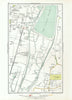 LONDON. Ponders End Chingford Marsh Edmonton Marsh 1933 old vintage map chart