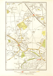PINNER. Hatch End North Harrow Eastcote Royston Park Westfield Park 1933 map