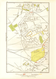 NORTHOLT. South Ruislip Harrow Rayner's Lane Wood End Northolt Park 1933 map