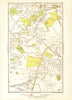 LONDON. Greenford Green Harrow Harrow on the Hill Roxeth Sudbury Hill 1933 map