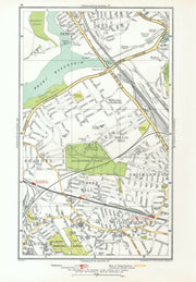 WILLESDEN GREEN. Cricklewood Dollis Hill Neasden Cricklewood Hendon 1933 map