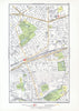 LONDON. Cranbrook Park Ilford Newbury Park Seven Kings Barking Park 1933 map