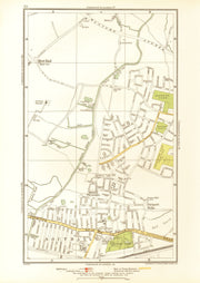 MIDDLESEX. Dormer's Wells Mount Pleasant Southall West End 1933 old map