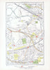 ACTON. Park Royal Stonebridge Park Harlesden Old Oak Lane 1933 vintage map