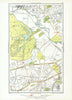 LONDON. Isleworth Osterley Spring Grove Hounslow Boston Manor 1933 old map