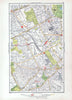 KENSINGTON. Earls Court Fulham Parsons Green Walham Green 1933 old vintage map