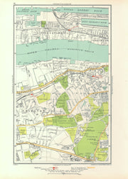 LONDON. Charlton Greenwich Silvertown Woolwich Dockyard 1933 old vintage map