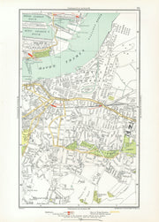 LONDON. North Woolwich Plumstead Gallions Manor Way Woolwich Arsenal 1933 map
