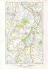 LEWISHAM. Brockley Catford Ladywell New Cross Rushey Green 1933 old map