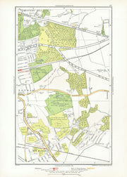 LONDON. New Eltham Shooter's Hill South End Eltham Park Pope Street 1933 map