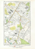 MITCHAM. Collier's Wood Tooting Graveney Furzedown Eastfields 1933 old map