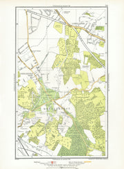 CHISLEHURST. Chislehurst West Longlands Pett's Wood Sidcup Park Wood 1933 map