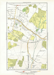 SIDCUP. Foots Cray St Paul's Cray Queen's Hospital Frognal (Q Mary's) 1933 map