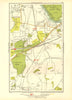THAMES DITTON / LONG DITTON. Esher East Molesey Claygate Harelane 1933 old map