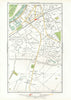 SURBITON. Hook Long Ditton Tolworth Southborough Surbiton 1933 old vintage map