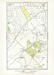 NEW MALDEN. Surbiton Worcester Park West Ewell Tolworth Berrylands 1933 map