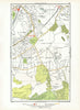 CROYDON. Addiscombe South Norwood/Junction Woodside Shirley Elmers End 1933 map