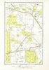 SOUTH BUCKS. Iver Heath Denham Uxbridge Tatling End Baker's Wood 1933 old map