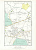 ASHFORD STAINES-UPON-THAMES. Stanwell Feltham Heathrow Bedfont 1933 old map