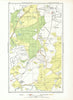 OXSHOTT ESHER. Stoke D'Abernon Cobham Fairmile Claygate (Surrey) 1933 old map
