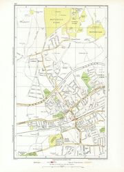 ROMFORD. Collier Row Rush Green Havering-atte-Bower Rise/Gidea Park 1933 map