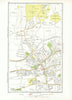 ROMFORD. Collier Row Rush Green Havering-atte-Bower Rise/Gidea Park 1933 map