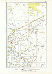 ROMFORD. Hornchurch Harold Wood Emerson Park Harold Hill Upminster 1933 map