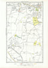 HORNCHURCH UPMINSTER. Rainham Corbets Tey Wennington (Essex) 1933 old map