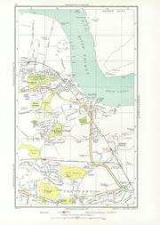 ERITH. Crayford Barnehurst Slade Green Belvedere Northumberland Heath 1933 map