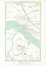 DARTFORD PURFLEET. Aveley Wennington Rainham Temple Hill (Essex/Kent) 1933 map