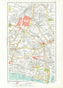 LONDON. City. Tower Liverpool Street Bishopsgate 1933 old vintage map chart