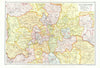 LONDON. Petty Sessional Divisions. Quarter Session boroughs 1933 old map