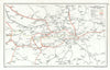 LONDON. Vintage Underground / Tube map 1933 old vintage plan chart