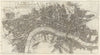 LONDON, WESTMINSTER & SOUTHWARK in 1733 by ROBERT SEYMOUR/MOTTLEY 1735 old map