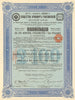 ARMAVIR-TUAPSE RAILWAY COMPANY bond certificate 4.5%. 945 Roubles. £100 1909