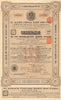 CITY OF BAKU bearer bond certificate 5% 189 Roubles. Azerbaijan. w/coupons 1910