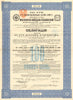 MOSCOW-WINDAU (Ventspils)-RYBINSK RAILWAY COMPANY BOND. 4% £100 1899 old print
