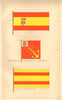 SPANISH MARITIME/MILITARY FLAGS.War Flag. Admiralty Ensign. Merchant. Spain 1873