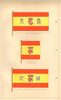 SPANISH STATE/MARITIME FLAGS. Finance/Treasury.Marine Minister.Mail Vessels 1873
