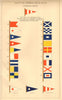 MARITIME FLAGS. Flags of the Commercial Code of Signals. HOUNSELL 1873 print