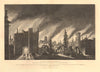 The GREAT FIRE OF LONDON 1666. Ludgate St Paul's Cathedral St Mary-le-Bow 1834