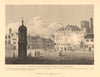 CORNHILL. North east view of pump & St Peter upon Cornhill. City of London 1834