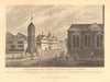 BISHOPSGATE/THREADNEEDLE ST. St Martin Outwich & pump. City of London 1834
